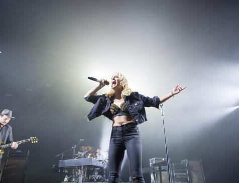Emily Haines of Metric and July Talk performs at Scotiabank Centre. Photo: Nicole Lapierre.