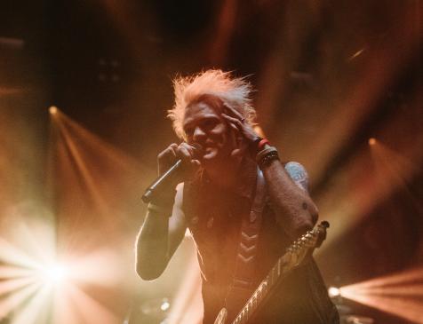 Sum41 lead singer Deryck Whibley performs at Scotiabank Centre. Photo: Ryker